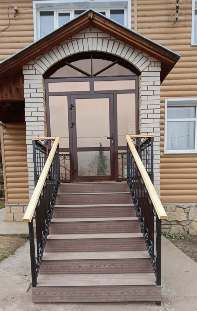 Террасная доска из ДПК для ступеней